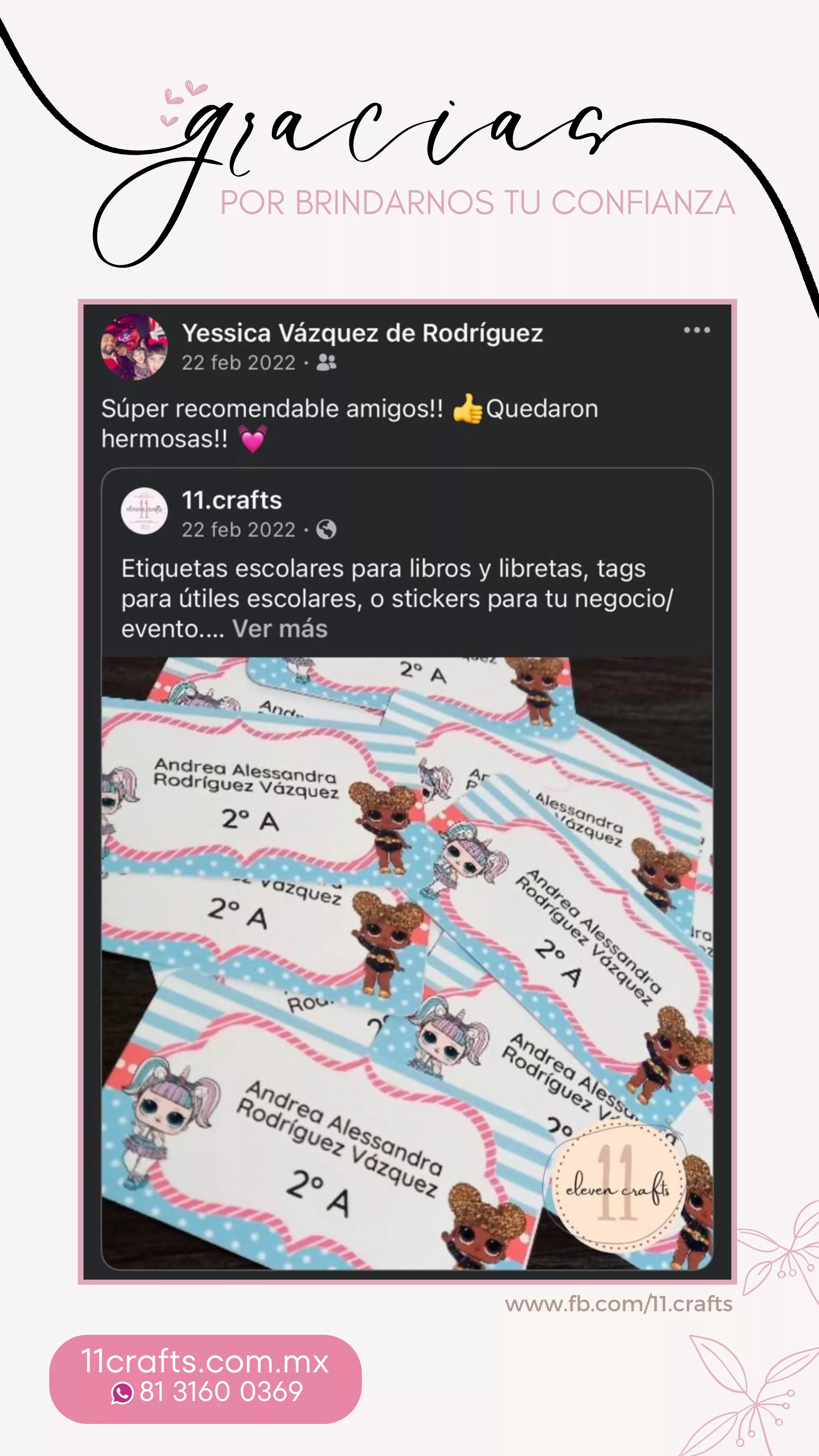 Cliente satisfecho con entrega puntual