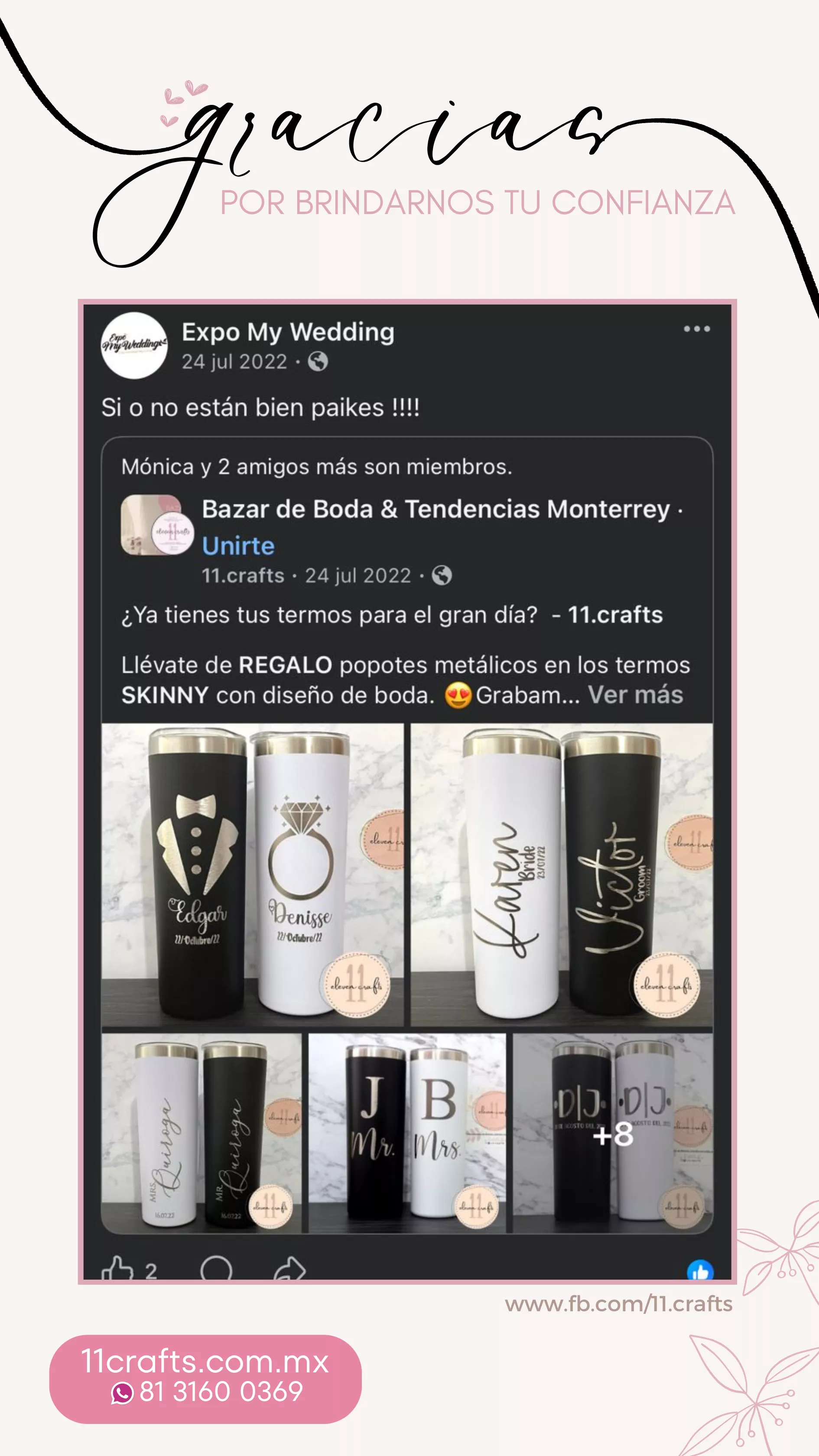 Testimonio termos perfectos para evento