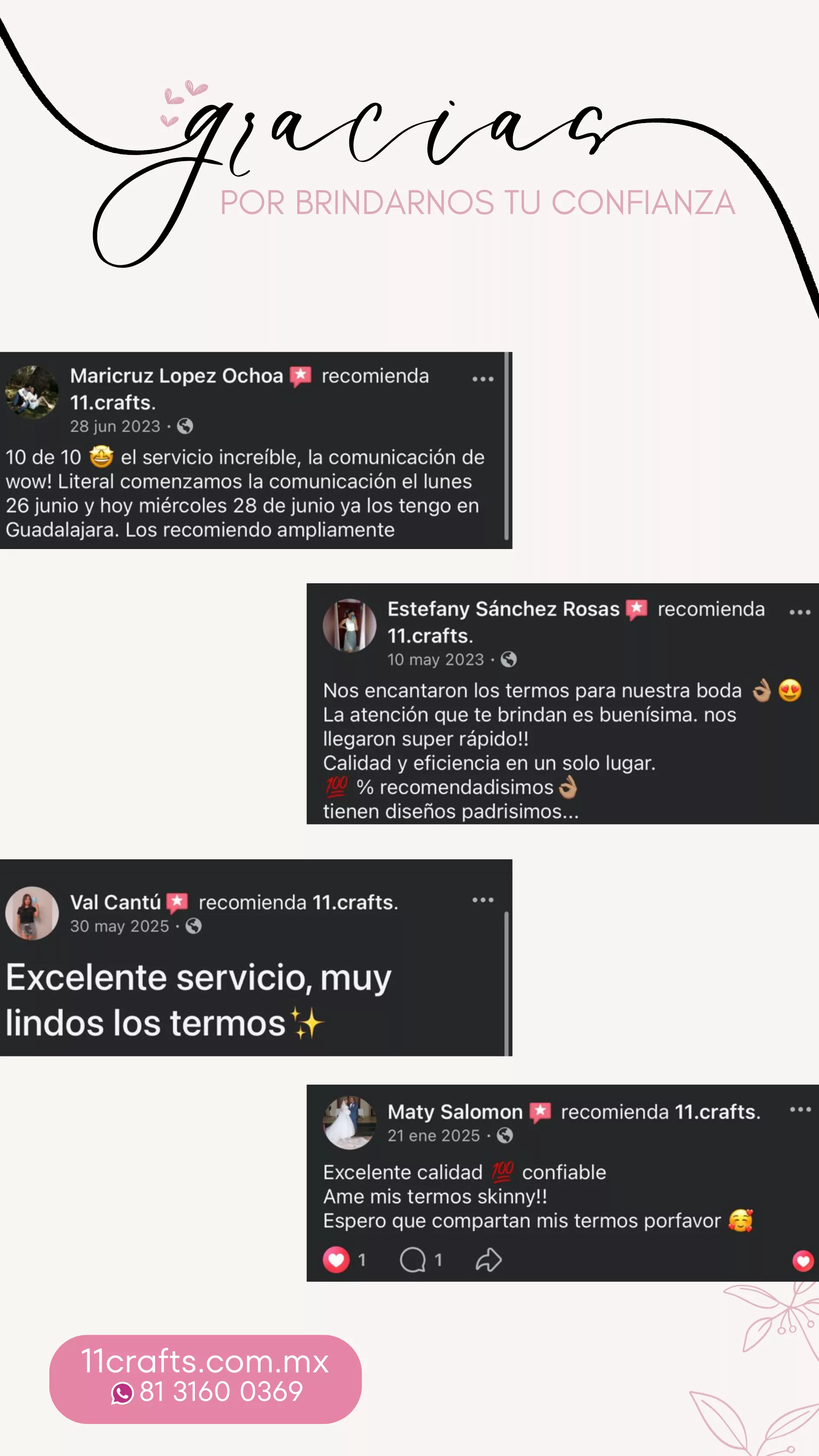 Testimonio recomendación total
